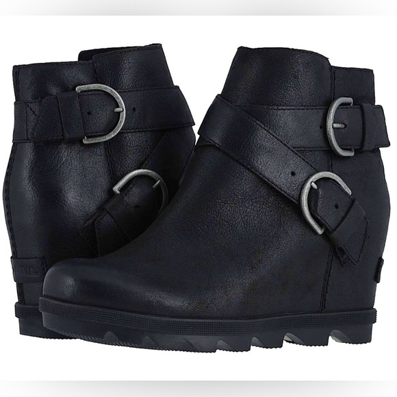 SOREL Joan of Arctic Wedge II Buckle Bootie Size 7.5 - Picture 2 of 10